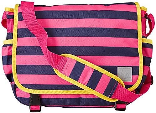 Hanna Andersson Girls Messenger Bag, Pink/Navy