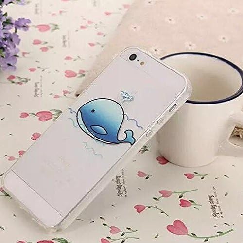 iPhone 6s Case Clear, Vect iPhone 6 Case TPU Soft Shock-Absorption Scratch-Resistant Slim Clear with Frolic Whale Design Protective Cover for iPhone 6/6s 4.7 inch(Frolic Whale )