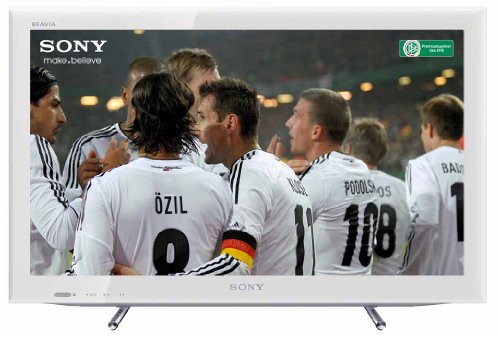 Sony KDL26EX555 66 cm (26 Zoll) LED-Backlight-Fernseher, Energieeffizienzklasse B (HD-Ready, 50Hz, DVB-T/C/S2, Internet TV) wei&szlig;
