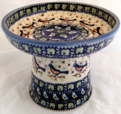 Polish Pottery Raised Stoneware Food Dish or Water Bowl – Limited Edition