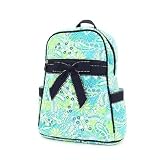 Belvah Medium Quilted Spring Color Paisley Pattern Backpack Purse - Choice of Colors