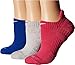 Nike Womens Dri-Fit Cushion No Show 3-Pair Pack Vivid Pink/White/Cool Grey/Vivid Pink/Game Royal/White SM (Women's Shoe 4-6)