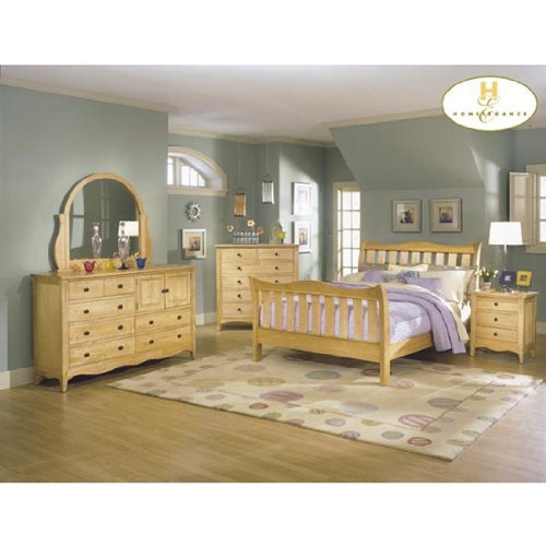 Brookwood Natural Bedroom Set King by Homelegance