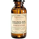 Unscented Beard Oil. Luxury Beard Conditioner. All Natural Handmade Beard Moisturizer made with Organic Avocado, Argan, Safflower, Castor, Vit E Oil