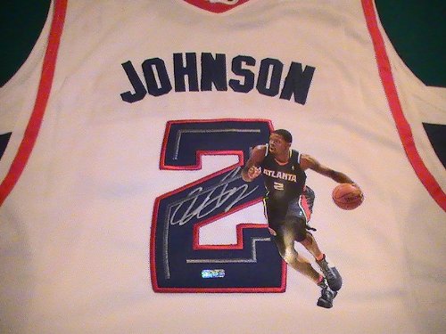 JOE JOHNSON SIGNED AUTOGRAPHED JERSEY ATLANTA HAWKS COA + PROOF PHOTO
