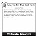 Amazing But True Golf Facts 2015 Day-to-Day Calendar