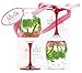 C.R. Gibson 16-Ounce Acrylic Wine Glasses, By Lolita, Set of 2, BPA Free, Measures 3.5
