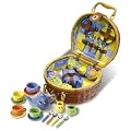 Fuchs 4920 - Mini Porzellan Kaffeeservice f�r 4 Personen in Picknickkoffer