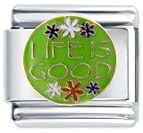Life Is Good Italian Charms Bracelet Link