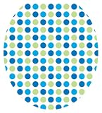 Toilet Tattoos TT-1401-R Dot-to-Dot Blues Design, Round