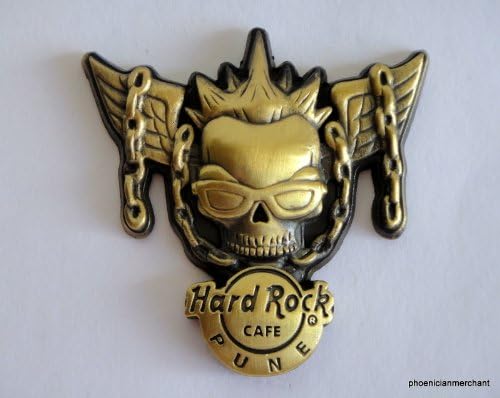 3D Winged Skull Pin Hard Rock Cafe Pune India
