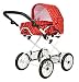 Brio 24890311 - Puppenwagen Combi, rot mit Punkten