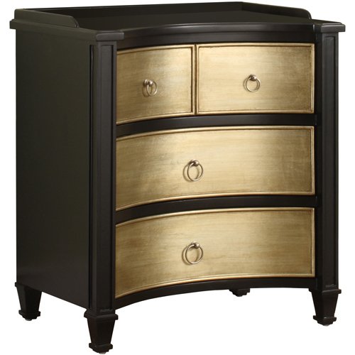 Powell Black and Gold Concave Chest