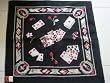Gorgeous Handmade Wool Needlepoint Bridge Table Mat