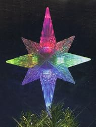 11" Lighted LED Color Changing Star Christmas Tree Topper - Multi Lights