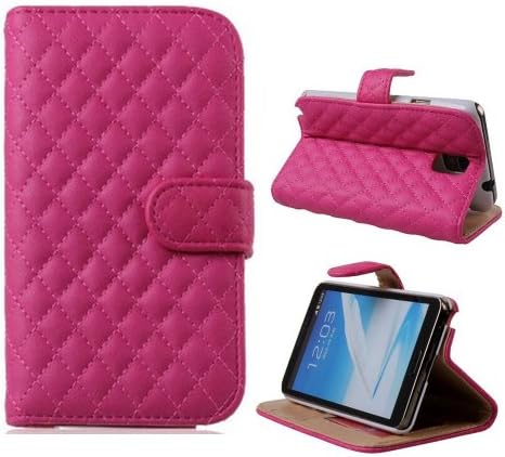 Ezydigital Unique Frosted Splicing Pattern PU Leather Case Stand Cover with Hanging Rope&ID/Credit Card Slots For Samsung Galaxy Note 3 III