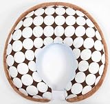 Dots Blue/chocolate Nursing Pillow Cover Only