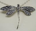 Dragonfly Necklace in Sterling Silver