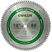 Oshlun SBW-100080 10-Inch 80 Tooth ATB Fine Finishing Saw Blade with 5/8-Inch Arbor