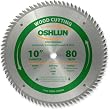Oshlun SBW-100080 10-Inch 80 Tooth ATB Fine Finishing Saw Blade with 5/8-Inch Arbor
