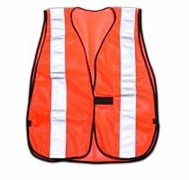 Stanley RST-60003 Safety Vest with Reflective Strips, Orange