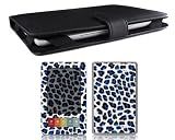 Bundle Monster Barnes & Noble Nook Synthetic Leather Case Cover Jacket + Skin Sticker + Screen Protector Ebook Accessories Combo - Fit 3G and Wifi Version