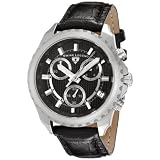 Swiss Legend Men’s 60003-01 The Vault Collection Chronograph Black Leather Watch