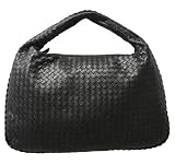 Bottega Veneta 'Veneta' Woven Black Leather Large Hobo 115654/V0013/1000