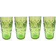 Set of 4 Le Cadeaux Break Resistant Drinkware Highball or Ice Tea Glasses