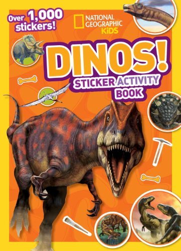 By National Geographic Kids - National Geographic Kids Dinos Sticker Activity Book: Over 1,000 (Act Stk) (2014-07-23) [Paperback]