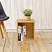 Way Basics Cube Plus Cubby Organizer (Tool-Free Assembly and Uniquely Crafted from Sustainable Non Toxic zBoard Paperboard), Natural Wood Grain