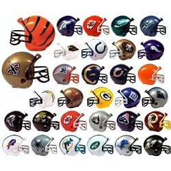 NFL Football Mini Helmets "Pencil Toppers" Capsule Toys Set of 32