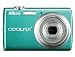 Nikon Coolpix S220 10MP Digital Camera with 3x Optical Zoom and 2.5 inch LCD (Aqua Green)