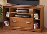 Antique Oak Corner TV Cabinet