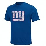 NFL Men's New York Giants Vintage Logo III Short Sleeve Basic Tee (Stadium Blue Heather, Large)