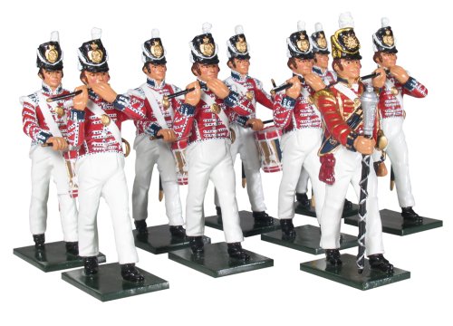 Childrens Toyshop  Toys : W Britian 43104 The Coldstream Regiment of Foot Guards, Field Musick, Napoleonic Wars, 1815