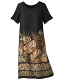 Rayon Border Print Dress