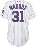 Greg Maddux Chicago Cubs Autographed Majestic Athletic Authentic Pinstripe Jersey