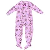 IMAGE OF Sweet Women's Monkey Creature Comforts 1 Piece Footie Pajama, Pink, Medium