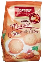 Coppenrath Mini Mandel-Caramel Taler (Caramel Cookies with Almonds), 3.5-Ounce Bags (Pack of 12)