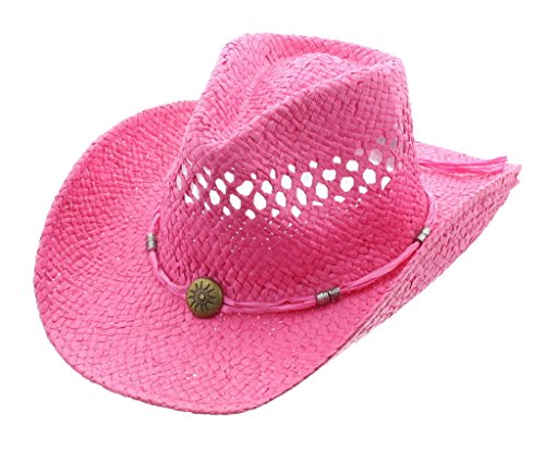 MilaniSolar Flare Cowboy Hat-Hot Pink