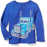 オールドネイビー OLD NAVY/ グラフィッククルーネックティ コスミックブルー トップス長袖Tシャツ 3歳【並行輸入】