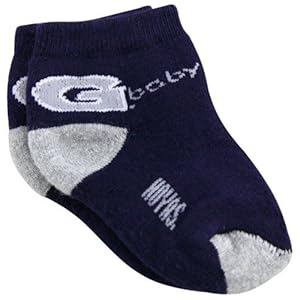 Georgetown Hoyas Infant Navy Blue-Ash Team Logo Bootie Socks