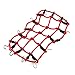MOHERO 1/10 RC Elastic Luggage Net with Hook for 1:10th RC Vehicles RC Crawler Truck Car D90 TRX4 Roof Rack (Red)