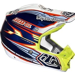 Troy Lee Designs Team SE 3 MX Motorcycle Helmet - Blue/White