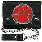 Anarchy Leather Wallet With Chain by Old Glory