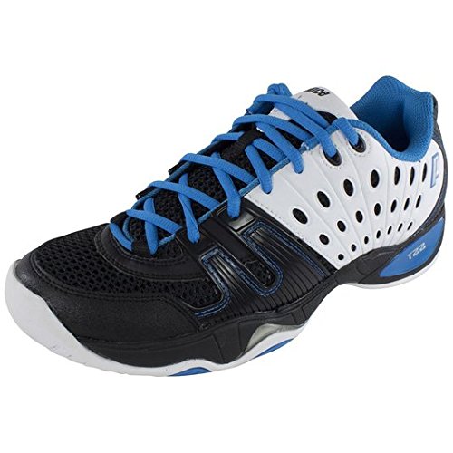 Prince Men's T22 Tennis Shoe (8.5, Black/White/Blue Energy)