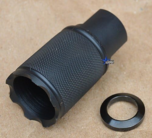 Rousch USA Premium Angry Boar Flash Can Muzzle Device Model 10 + Crush Washer 5/8"-24 threaded