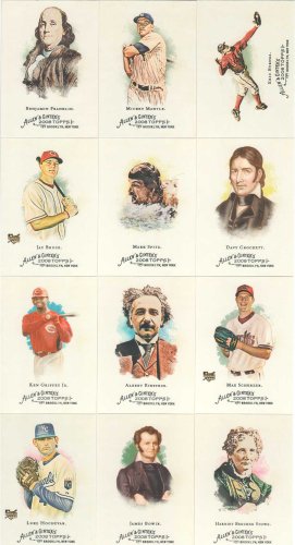 Cover image : 2008 Topps Allen ＋ Ginter Baseball Complete Mint Hand Collated 350 Card. This Set Is Loaded with Baseball Stars Including Josh Hamilton, Albert Pujols, Alex Rodriguez, David Wright, Derek Jeter, Ken Griffey, Chipper Jones, Mickey Mantle and Others, Plus Historical Figures and Other Sports Stars Including Ben Franklin, Albert Einstein, the Empire State Building, Stevie Williams (Skateboarder), Bonnie Blair (Speedskater), Kerri Strug (Gymnast), Matt Biondi (Swimmer), Dan Jansen (Speedskater), the Golden Gate Bridge, Wild Bill Hickok (Legend), Grand Canyon, Bram Stoker (Dracula), Pablo Picasso, Bruce Jenner (Decathlete), Charles Dickens, Pete Weber (Bowler), Serena Williams and Many More！