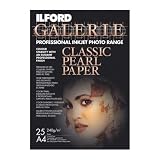 Used : Ilford Galerie Classic Pearl  21 X 29.7Cm (A4) X 25 Sheets - 250Gsm Inkjet Media